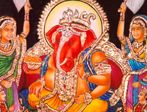 Ganesha Tanjore Painting