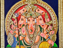 Ganesha Tanjore Painting